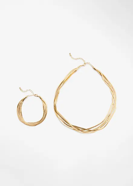 Náhrdelník choker a náramek (2dílná souprava)