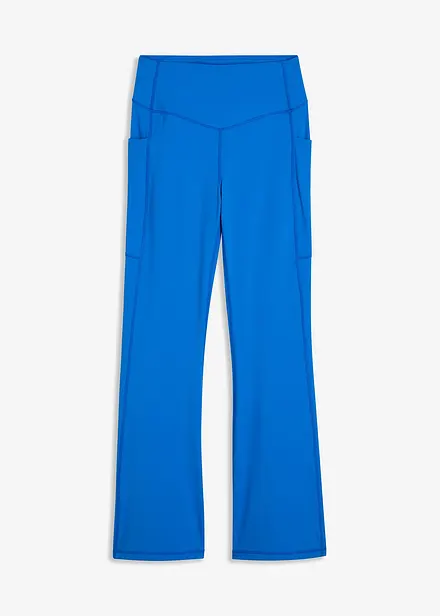 Pohodlné sportovní legíny s kapsou na mobil, rozšířené nohavice