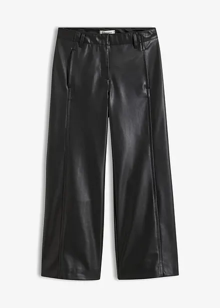 Culotte kalhoty z imitace kůže
