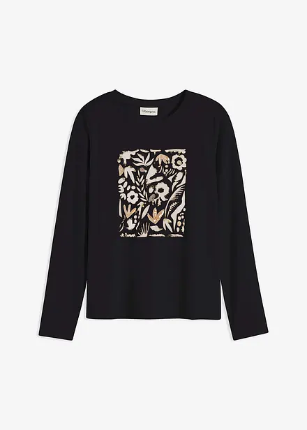 Tričko s dlouh&yacute;m ruk&aacute;vem, s organickou bavlnou