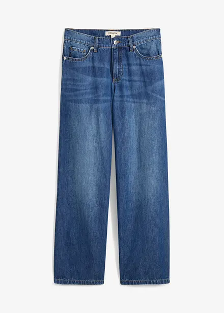 Baggy džíny Mid Waist Super Soft, zkrácené