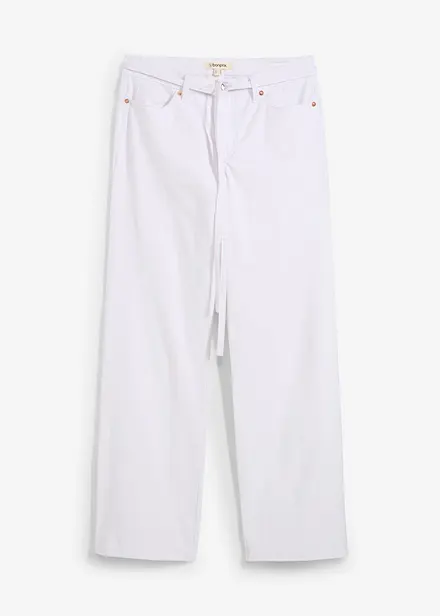 Džíny Wide Leg, Mid Waist, s opaskem