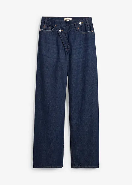 Džíny Wide Leg, Mid Waist, Low Stretch