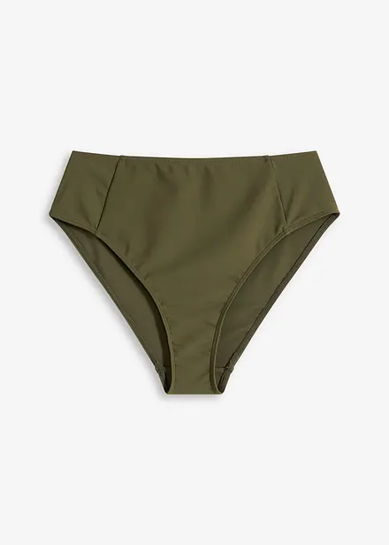 Bikinové kalhotky s vysokým pasem a vysoko vykrojeným střihem