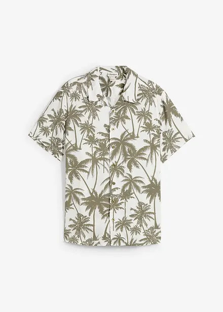 Košile s krátkým rukávem, Slim Fit, z viskózy