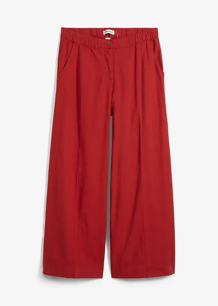 Culotte kalhoty s elastickým pasem, z viskózové směsi