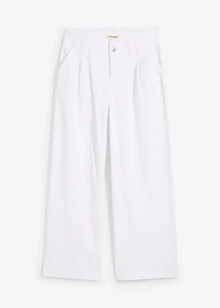 Džíny Wide Leg, Low Waist, nízký podíl streče