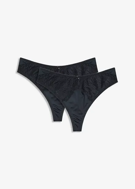 Maxikalhotky tanga s lesklým materiálem (2 ks v balení)