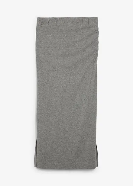 Midi sukně ze splývavé viskózy