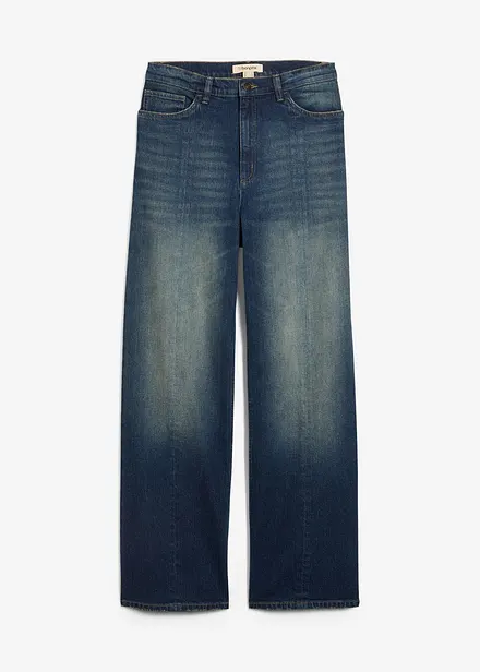 Džíny Straight Loose, High Waist, Low Stretch