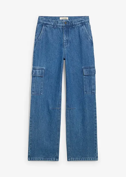 Cargo džíny Loose Fit, s nastavitelným pasem, Straight