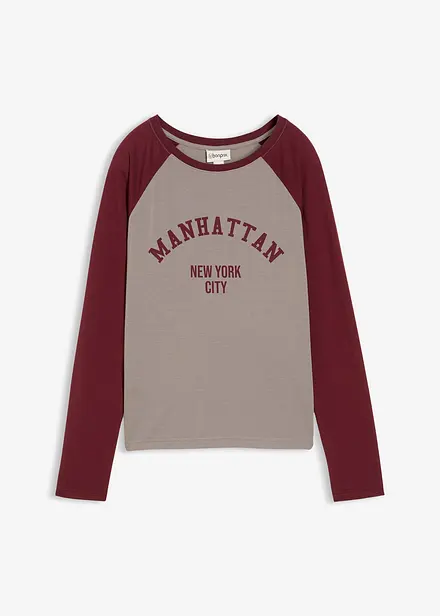 Žerzejové tričko s dlouhým rukávem