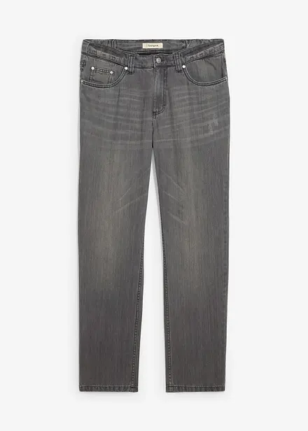 Džíny Regular Fit z čisté bavlny, s pohodlným pasem, Straight