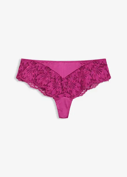 Bokové kalhotky string z lesklého materiálu