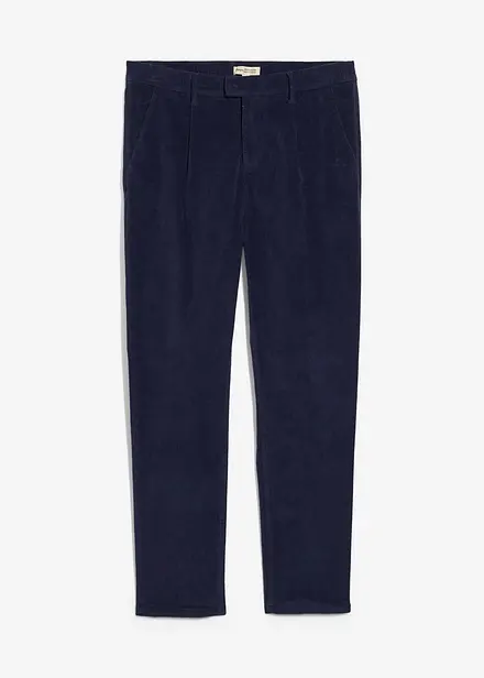 Strečové manšestrové kalhoty s organickou bavlnou, Regular Fit, Tapered