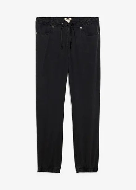 Kalhoty bez zapínání, Relaxed Fit, z čistého bavlněného kepru, Tapered