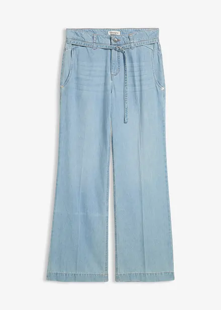 Džíny Wide Leg, Mid Waist, s páskem