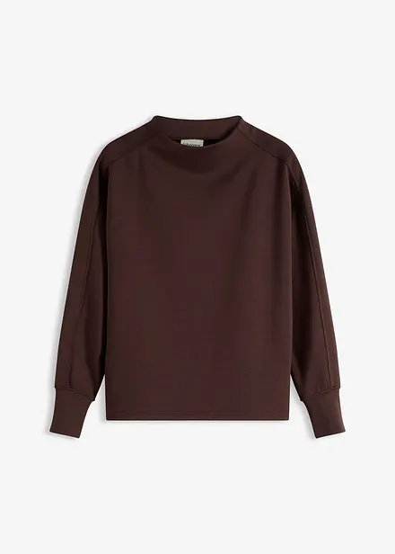Oversize mikina z měkkého materiálu scuba