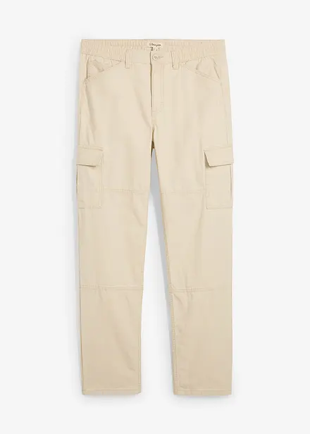 Cargo kalhoty Relaxed Fit z bavlněného plátna, Straight