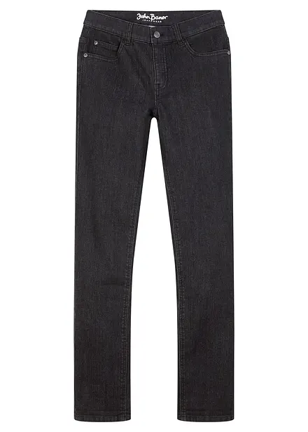 Strečové džíny Slim Fit s nastavitelným pasem, Straight