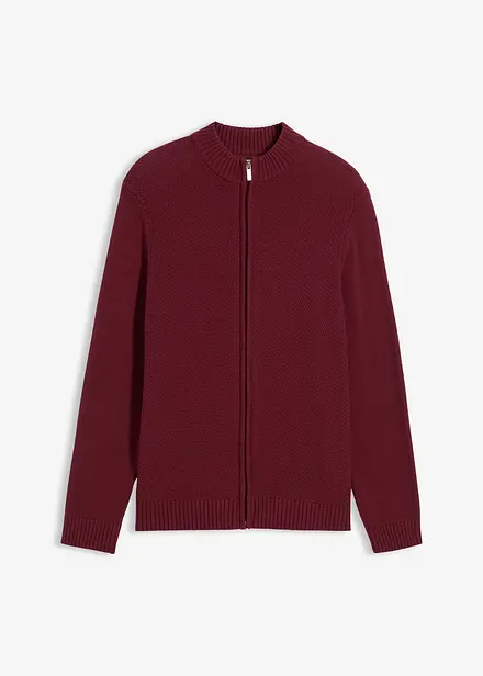 Rozep&iacute;nac&iacute; svetr z jemn&eacute; pleteniny z čist&eacute; bavlny