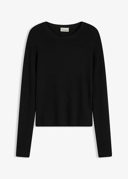 Svetr z jemné pleteniny z měkké viskózové směsi