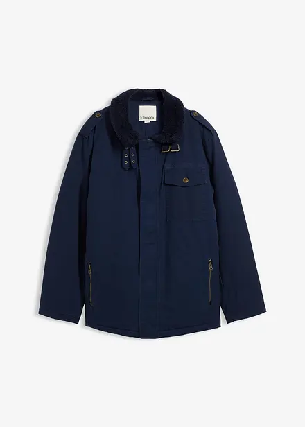 Zimní bunda z čisté bavlny, s plyšovou podšívkou