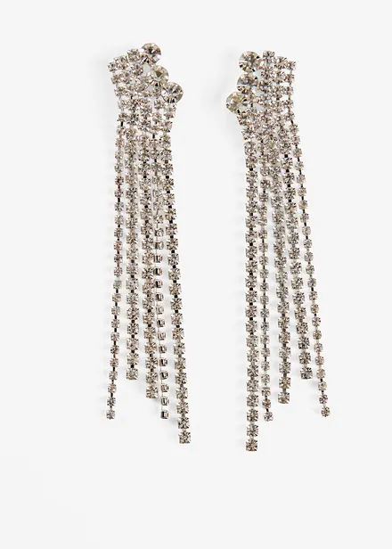 Náušnice s kamínky z křišťálového skla