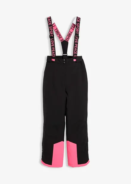 Lyžařské kalhoty s odnímatelnými šlemi, nepromokavé