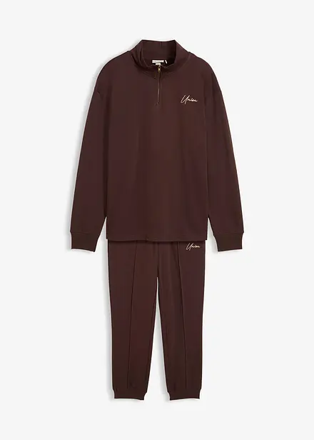 Joggingová souprava z čisté bavlny (2dílná), střih Loose Fit