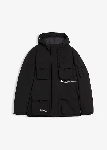 Zimní bunda s kapucí a mnoha praktickými kapsami