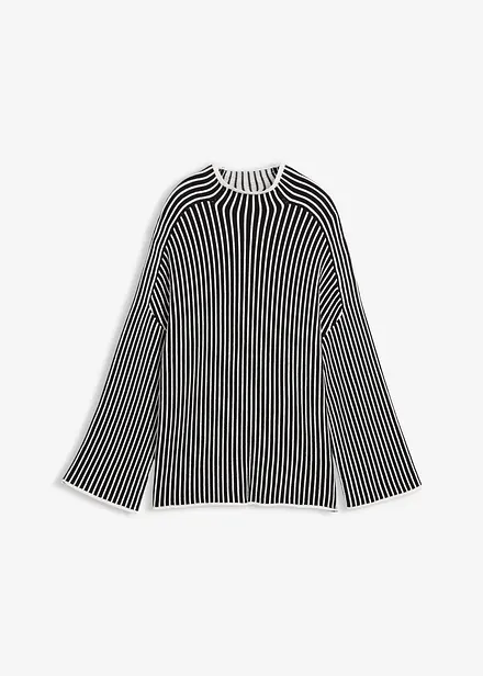 Svetr s kr&aacute;tk&yacute;m rol&aacute;kem, z visk&oacute;zov&eacute; směsi