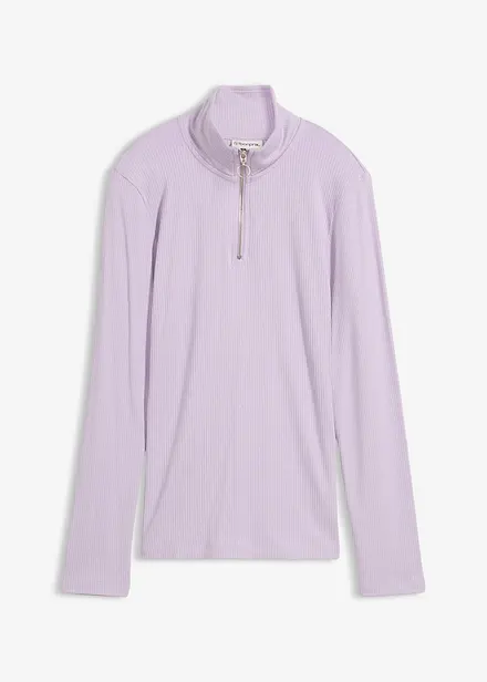 Žebrované tričko z měkké viskózové směsi