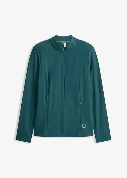 Termo funkčn&iacute; bunda s polovičn&iacute;m zipem, rychleschnouc&iacute;