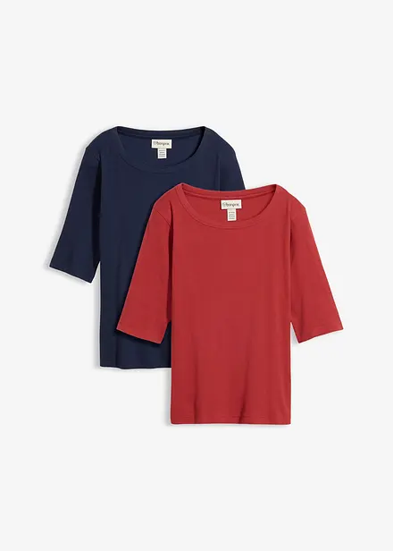 Žebrovan&eacute; tričko s organickou bavlnou (2 ks v balen&iacute;)