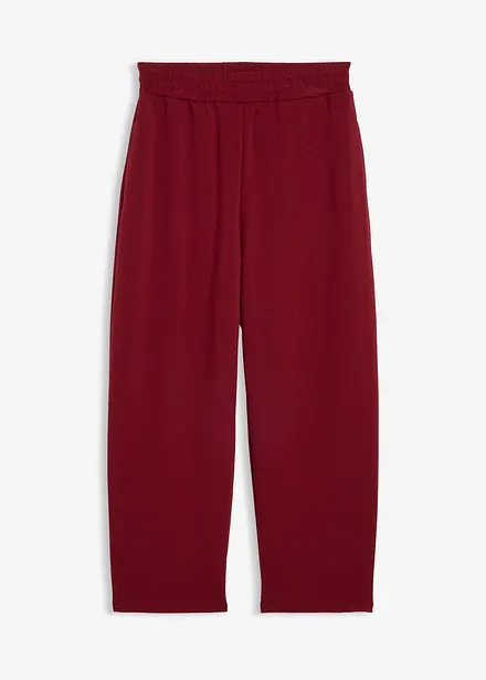 Žerzejov&eacute; kalhoty z materi&aacute;lu scuba, s barelov&yacute;m střihem