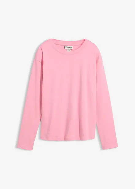 Triko s dlouh&yacute;m ruk&aacute;vem, z těžk&eacute;ho materi&aacute;lu z čist&eacute; organick&eacute; bavlny