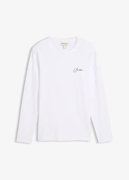 Tričko s dlouh&yacute;m ruk&aacute;vem a strečem, Slim Fit