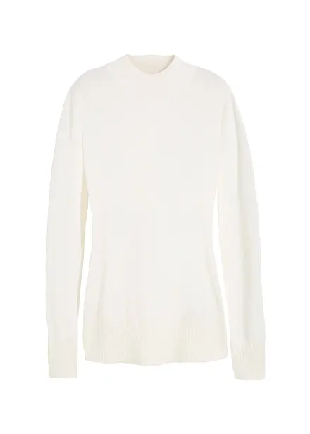 Z&aacute;kladn&iacute; svetr se stoj&aacute;čkem a s recyklovanou bavlnou