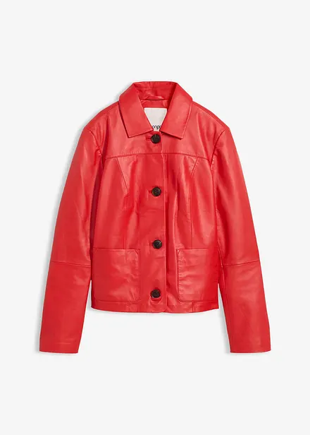 Kr&aacute;tk&aacute; kožen&aacute; bunda z nappa jehnětiny