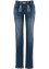 Krojové džíny s výšivkou, rovné nohavice, bpc bonprix collection