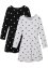 Dívčí úpletové šaty (2 ks v balení) z organické bavlny, bpc bonprix collection