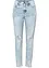Džíny Mom s obnošenými efekty, High Waist, bonprix