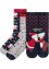 Vánoční ponožky (3 páry) s organickou bavlnou, bpc bonprix collection