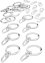 Záclonové kroužky s háčky (30dílná souprava), bpc living bonprix collection