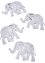 Podtácek ve tvaru slona (4 ks v balení), bpc living bonprix collection