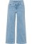 Zkrácené široké džíny s asymetrickou pasovkou, z organické bavlny, RAINBOW
