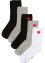 Ponožky (5 párů) s lemy bez potisku, organická bavlna, bpc bonprix collection