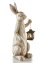 Dekorativní figurka Zajíc s lucernou, bpc living bonprix collection