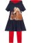 Dívčí žerzejové šaty a legíny (2dílná souprava), bpc bonprix collection